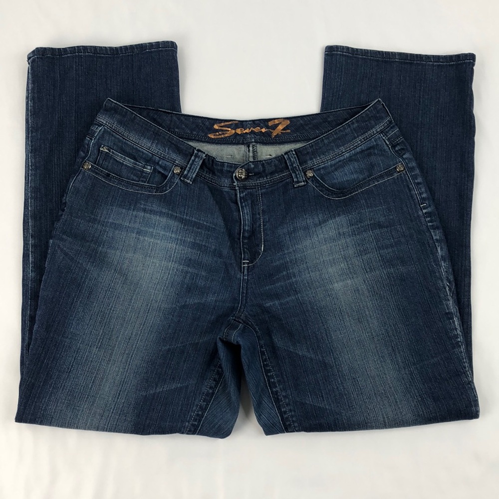 Seven7 Sequin Pocket Jeans, Size 18 - Picture 2 of 7